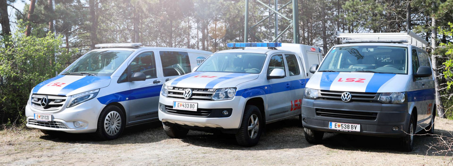 Fahrzeugflotte der Landessicherheitszentrale