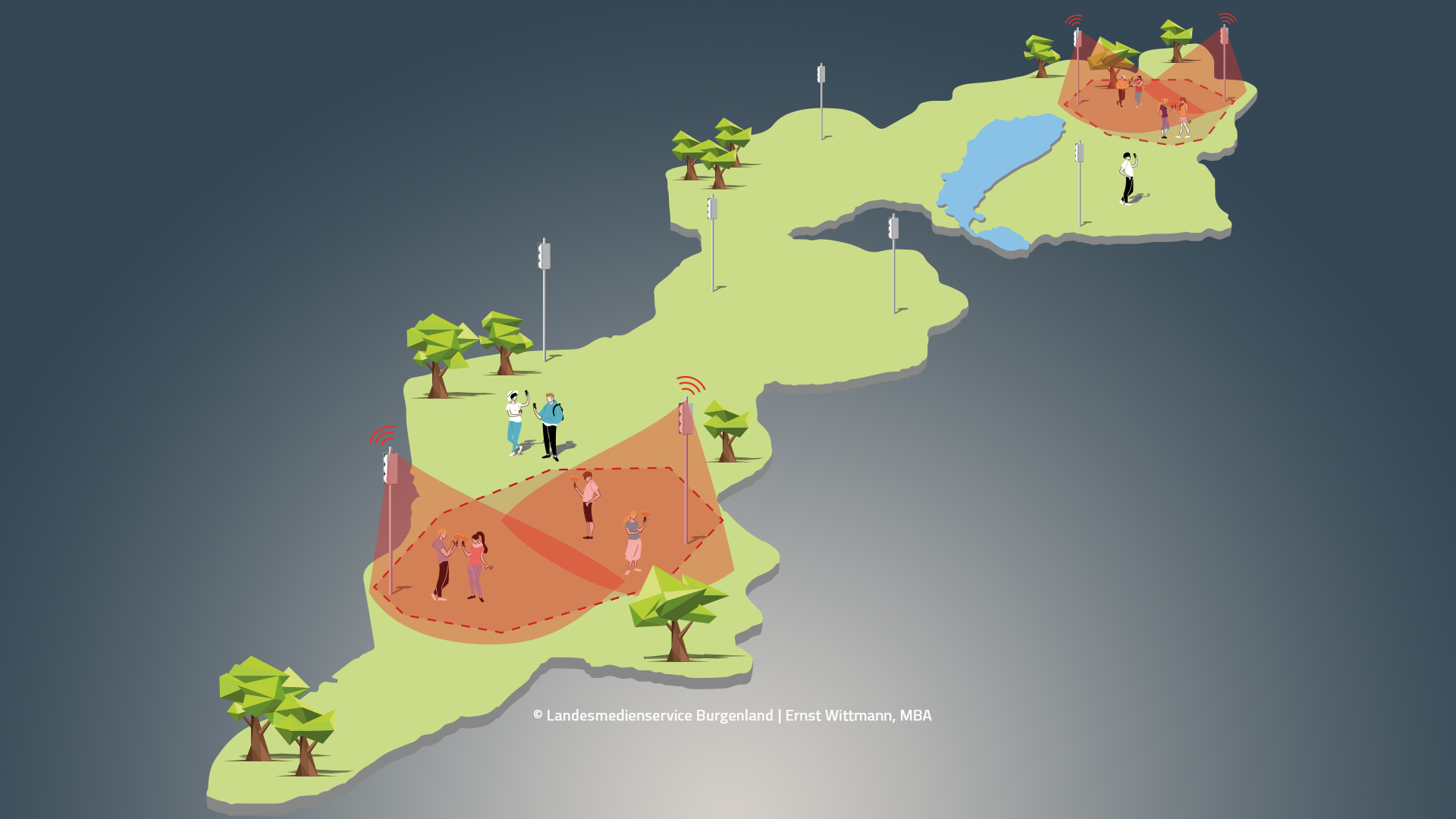 Darstellung Mobilfunktechnologie Cell Broadcast